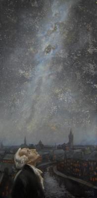 Kant and the starry sky, night (Immanuel). Dobrovolskaya Gayane