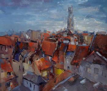 Roofs of Bruges. Lityshev Vladimir