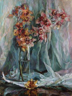 Orchids in a vase. Podgaevskaya Marina
