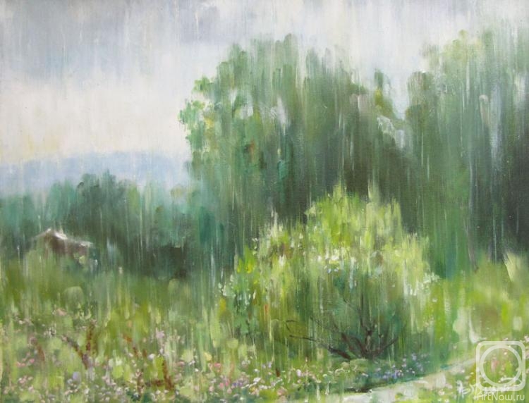 Шум дождя» картина Малыгина Артёма маслом на холсте — купить на ArtNow.ru