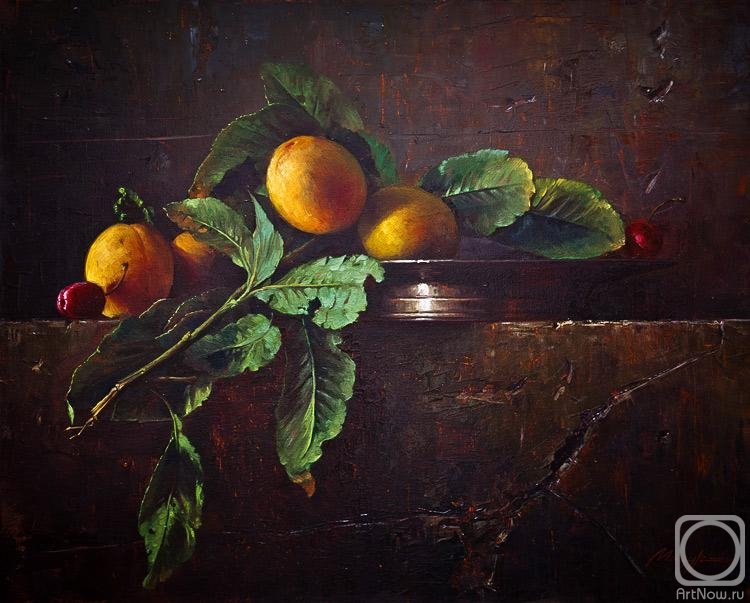 Mazur Nikolay. Still life with apricots