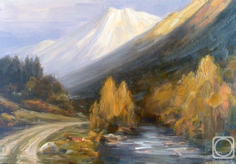 Ivanov Victor. In the caucasus mountains. Autumn colors