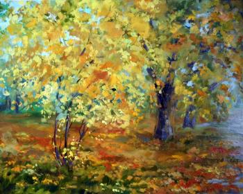 Yellow autumn in the park. Gerasimova Natalia