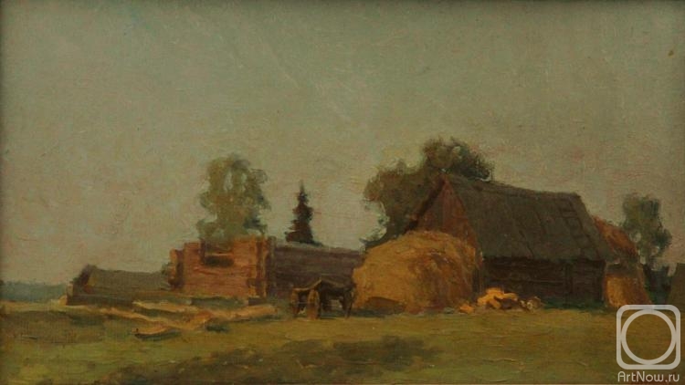 Holstinin Sergey. Farm in the evening