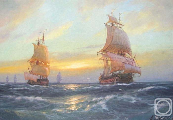 Luzgin Andrey. Squadron at sea