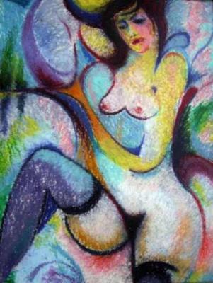 Nude with lilac jug. Kyrskov Svjatoslav