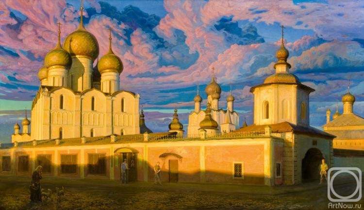 Efremenko Vyacheslav. The Kremlin of Rostov the Great at sunset
