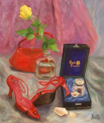 Still Life with Red Shoes. Lukaneva Larissa