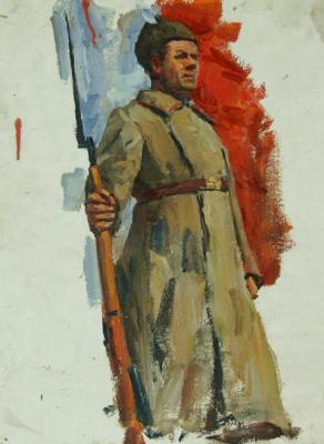 The Red Army soldier. Gremitskikh Vladimir