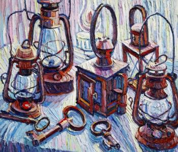 Old Oil Lamps (Old Objects). Filippova Ksenia