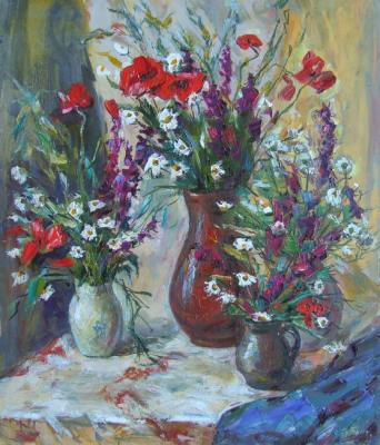 Still life with wildflowers