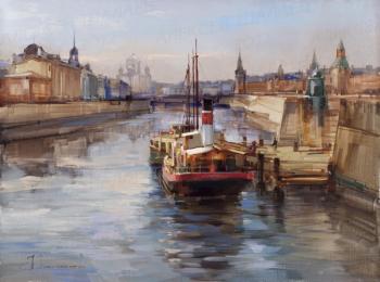 Moscow River. The old pier. Shalaev Alexey