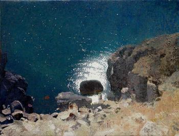 A stone in the sea. Kozlov Peter