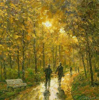 Evening in the autumn park. Gaiderov Michail