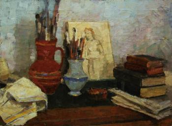 Still life with books. Gordon Gregory