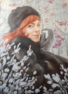 Snowball, from a photo (Girl In A Fur Coat). Dobrovolskaya Gayane