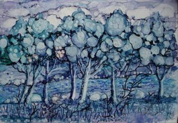 Landscape blue. Lutsenko Olga