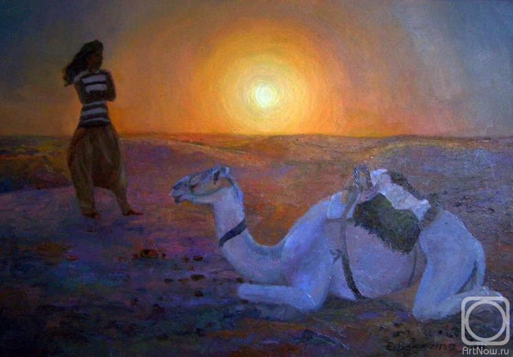Berezina Elena. Evening in Sahara