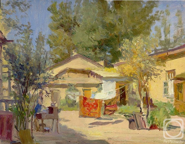 Petrov Vladimir. " An old courtyard in the street the second grape "