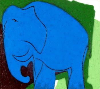 Blue elephant (An Elephant). Oligerov Alexander