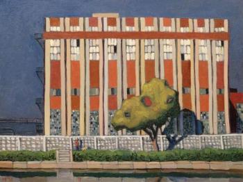 Summer evening at Pryazhka river