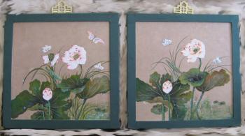 Diptych (Lotuses)