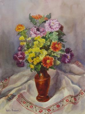 Bouquet of autumn flowers. Pohomov Vasilii