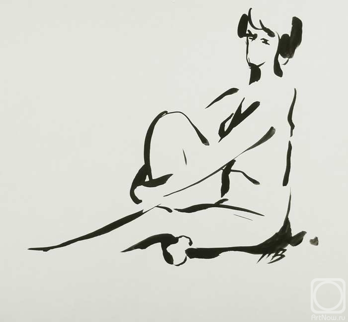 Lityshev Vladimir. Seated nude