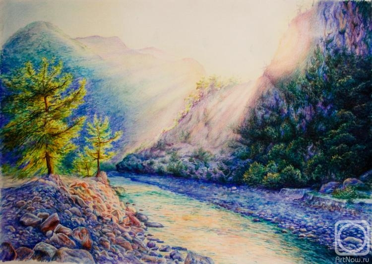 Abramova Anna. Mountain river
