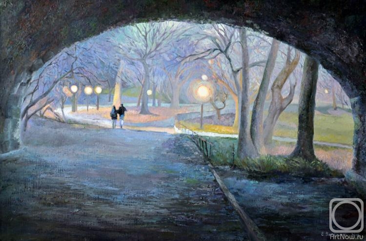 Berezina Elena. Romantic evening (New York central park)