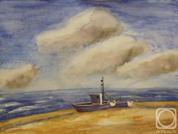 Lukaneva Larissa. 573 (Seascape with clouds)