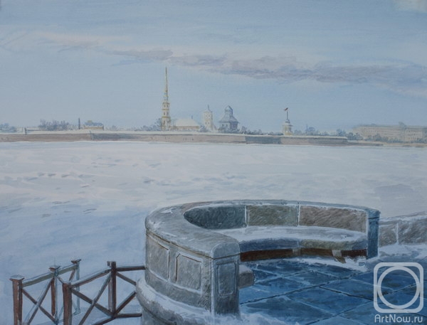 Kiryanova Victoria. St. Petersburg. View of the Peter and Paul Fortress