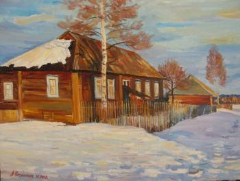 Winter in the village. Chernyshev Andrei