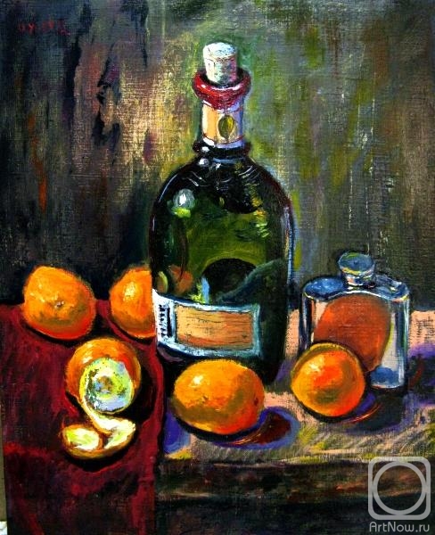 Ixygon Sergei. Green bottle and oranges