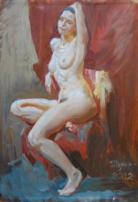 Painting Difficult posture. Dobrovolskaya Gayane