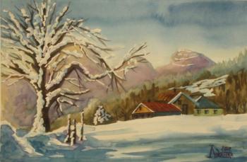 Winter chalet (). Lukaneva Larissa