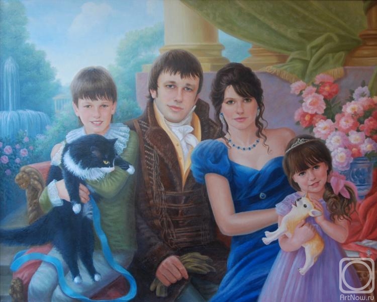 Sidorenko Shanna. Family portrait in historical costumes