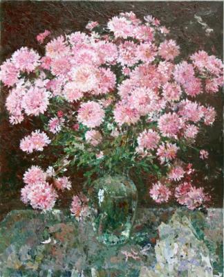 041 Pink chrysanthemums. Balandina Ludmila