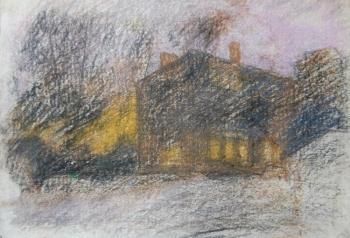 Autumn evening, sunset (Yellow Lights). Dobrovolskaya Gayane