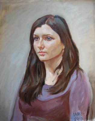 Portrait of Olga Tyurina, from life. Dobrovolskaya Gayane