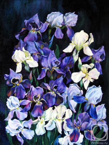 Paritskaya Ludmila. Blue irises