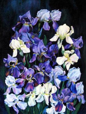 Blue irises. Paritskaya Ludmila