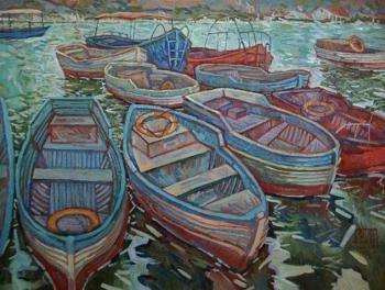 Boats on the marina. Vladimirova-Lavrova Anna