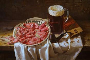 Beer with shrimps. Mazur Nikolay