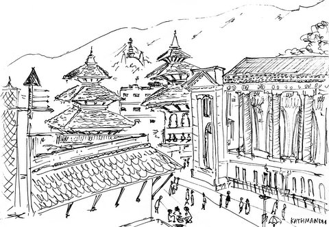 �������. ������� �������. ������ �� Durbar Square