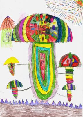 Cool mushroom. Kozlova Maria