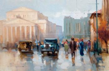 Moscow 30's, Theatre Square. Shalaev Alexey
