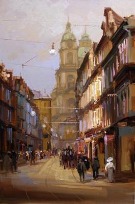 Prague. Moste�ka street