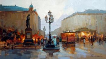 Pushkin Square. Old Moscow. Shalaev Alexey