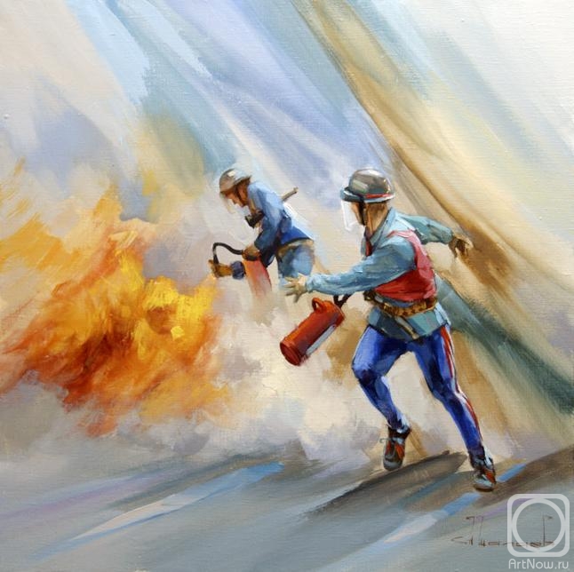 Shalaev Alexey. Games of firefighters. From a series of "Sports"